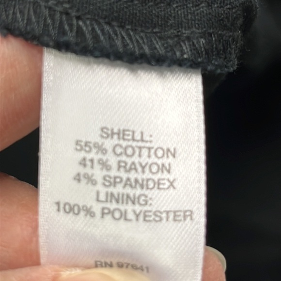 J. JILL Premium Bi-Stretch Minimalist/Career Two Pocket Black Ankle Pant SZ 12 - Picture 11 of 14